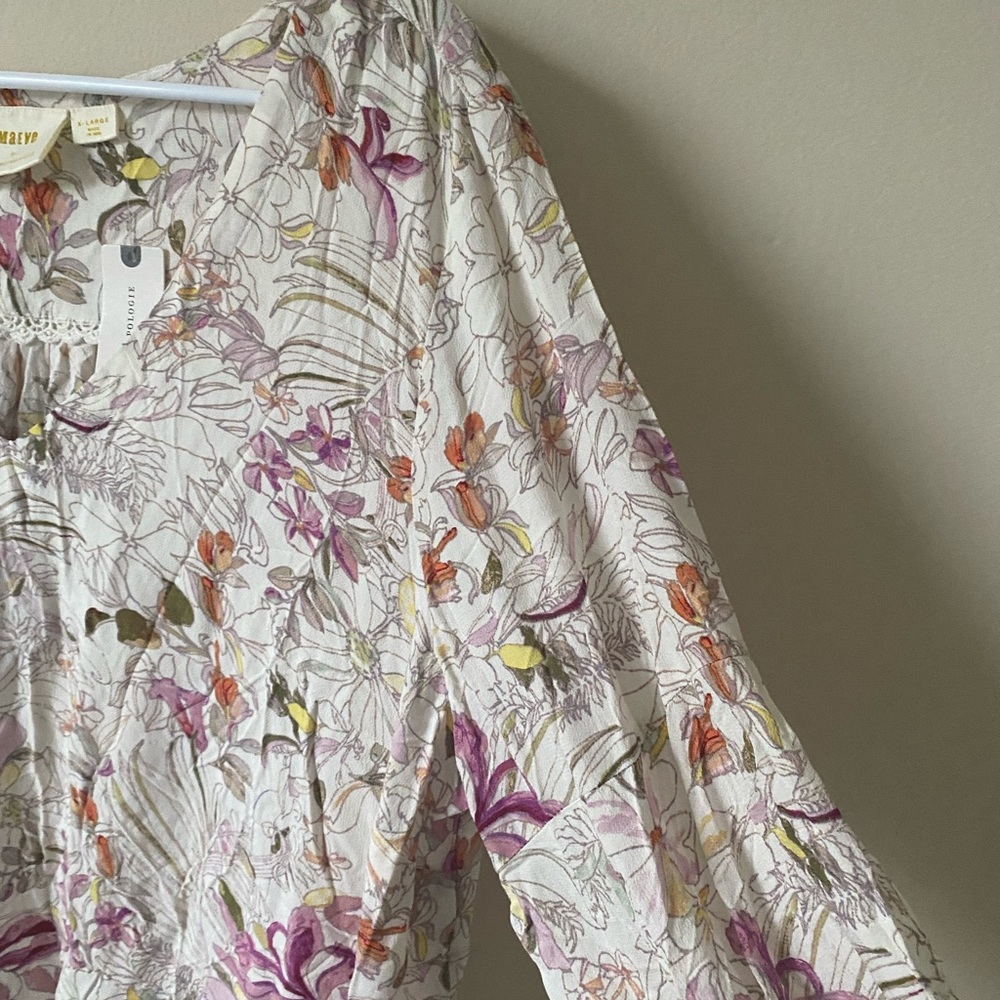 Anthropologie Maeve Pernille Floral Blouse NWT - Picture 6 of 10